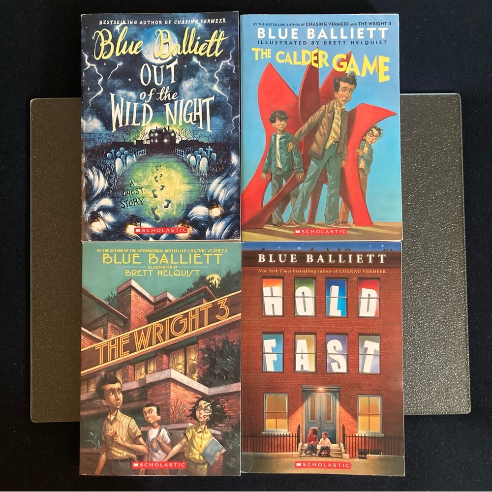 4 Blue Balliett books